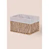 The Mia Cesta Hasır Organizer Sepet Naturel 30x22x19 Cm