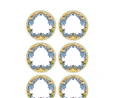 The Mia Limoncello Servis Tabağı 6lı Set 26 Cm