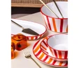 The Mia Joy Servis Tabağı 6lı Set Kırmızı 26 Cm