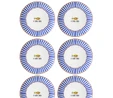 The Mia Fish Servis Tabağı 6lı Set 26 Cm