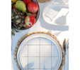 The Mia Daily Tunes Servis Tabağı Kareli 6 Lı Set - 26 Cm