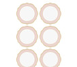 The Mia Jaswely Servis Tabağı 6 Parça Pembe 27 Cm