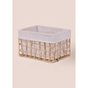 The Mia Braid Hasır Organizer Sepet Naturel 30x22x19 Cm