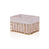 The Mia Braid Hasır Organizer Sepet Naturel 30x22x19 Cm