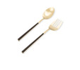The Mia Bianco Salata Servis Takımı Gold 2 Parça Ckb0248