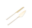The Mia Bianco Pasta Servis Takımı Gold 2 Parça Ckb0250