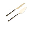 The Mia Bianco Pasta Servis Takımı Gold 2 Parça Ckb0252