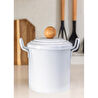 The Mia Stripe Bakliyat Ve Deterjan Saklama Kabı Beyaz