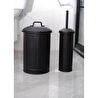 The Mia Çöp Kovası Tuvalet Fırçası Seti Siyah Mgl0059