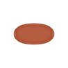 The Mia Cotta Limoges Oval Servis Terracota 43x22 Cm
