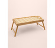 The Mia Wicker Bambu Katlanır Keyif Tepsisi 50x30 Cm