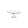 The Mia Ayaklı Cam Sunum Tabağı Oval 31x20x12 Cm Cam0498