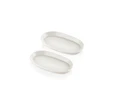 The Mia Noon Oval Servis 2li Krem 17 Cm