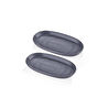 The Mia Noon Oval Servis 2li Gri 26 Cm