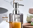 Vienev Akrilik Sıvı Sabunluk 225 Ml Şeffaf Antrasit 1991