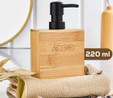 Vienev Bambu Dikdörtgen Sıvı Sabunluk Siyah Pompalı 220 Ml - 32155