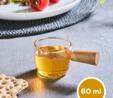 Vienev Ahşap Saplı Küçük Boy Cam Sosluk 60 Ml