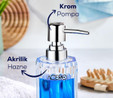 Vienev Akrilik Sıvı Sabunluk 215 Ml Şeffaf 1990