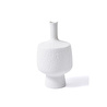 The Mia Licia Seramik Vazo Beyaz 18x18x37 Cm