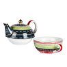 Lucky Art Lancelot New Bone China Porselen Demlik Ve Fincan Seti