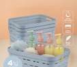 Vienev 4'lü 8,2 Litre Delikli Saklama Kutusu Mavi