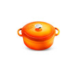 Voeux Kitchenware Amusant Turuncu Derin Döküm Tencere 24 Cm