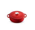 Voeux Kitchenware L'amour Kırmızı Sığ Döküm Tencere 28 Cm