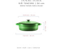 Voeux Kitchenware Forêt Yeşil Sığ Döküm Tencere 24 Cm