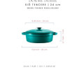Voeux Kitchenware Profond Turkuaz Sığ Döküm Tencere 24 Cm