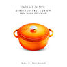Voeux Kitchenware Amusant Turuncu Derin Döküm Tencere 28 Cm