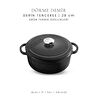 Voeux Kitchenware Elegance Siyah Derin Döküm Tencere 28 Cm