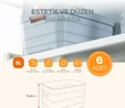 Vienev 6'lı 5 Litre Saklama Kutusu Bej