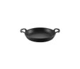 Voeux Kitchenware Elegance Siyah Yuvarlak Döküm Sahan Ve Ahşap Nihale 22 Cm