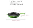 Voeux Kitchenware Forêt Yeşil Döküm Düz Tava 27 Cm