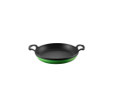 Voeux Kitchenware Forêt Yeşil Derin Yuvarlak Döküm Sahan Ve Ahşap Nihale 22 Cm