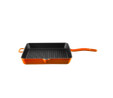 Voeux Kitchenware Amusant Turuncu Döküm Kare Izgara Tava 30 Cm