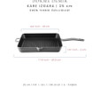 Voeux Kitchenware Gracieuse Gri Döküm Kare Izgara Tava 25 Cm
