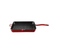 Voeux Kitchenware L'amour Kırmızı Döküm Kare Izgara Tava 30 Cm
