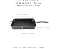 Voeux Kitchenware Gracieuse Gri Döküm Kare Izgara Tava 30 Cm