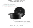 Voeux Kitchenware Elegance Siyah Derin Döküm Tencere 20 Cm