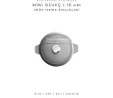 Voeux Kitchenware Gracieuse Gri Döküm Mini Güveç 10 Cm