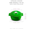 Voeux Kitchenware Forêt Yeşil Döküm Mini Güveç 10 Cm