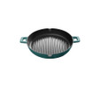 Voeux Kitchenware Profond Turkuaz Döküm Yuvarlak Izgara Tava 30 Cm