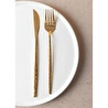 The Mia Shiny Çatal Kaşık Bıçak Takımı Gold 24 Parça