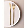 The Mia Shiny Çatal Kaşık Bıçak Takımı Gold 36 Parça