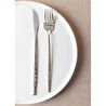 The Mia Shiny Çatal Kaşık Bıçak Takımı Mat Gümüş 24 Parça
