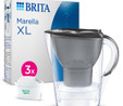 BRITA Marella XL 3x Maxtra Pro All-In-1 Filtreli Su Arıtma Sürahisi - Grafit, 3,5 Lt