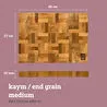 Kaf Ahşap Kesme Tahtası Kayın (End Grain) - M