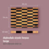Kaf Ahşap Kesme Tahtası Dişbudak Siyah&beyaz (End Grain) - L