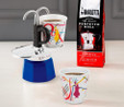 Bialetti Mini Express Mokapot Kandinsky + 2 Espresso Fincanı